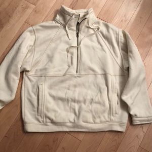 Sweatshirt Cream Off-White Super Soft Size Small Petite by Out from Under